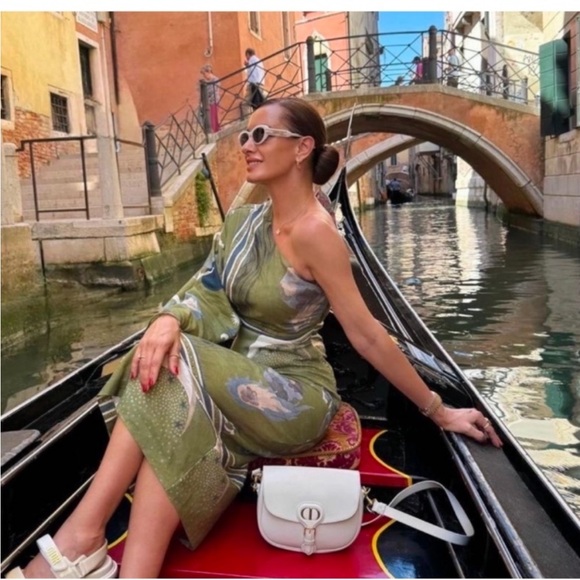 Zara Dresses & Skirts - ZARA PRINT ASYMMETRIC LINEN DRESS